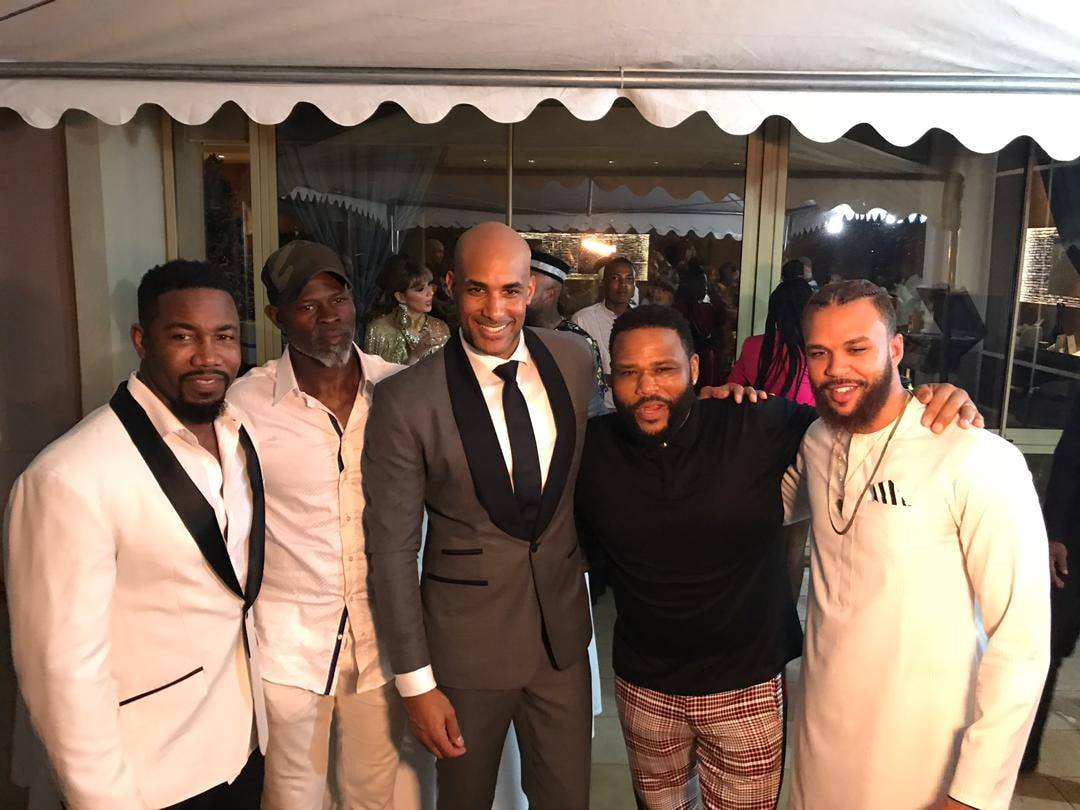 From left to right: Michael Jai White, Djimon Hounsou, Boris Kodjoe, Anthony Anderson & Jidenna are some of
the many Hollywood superstars who heeded the call of the Year of Return in 2019