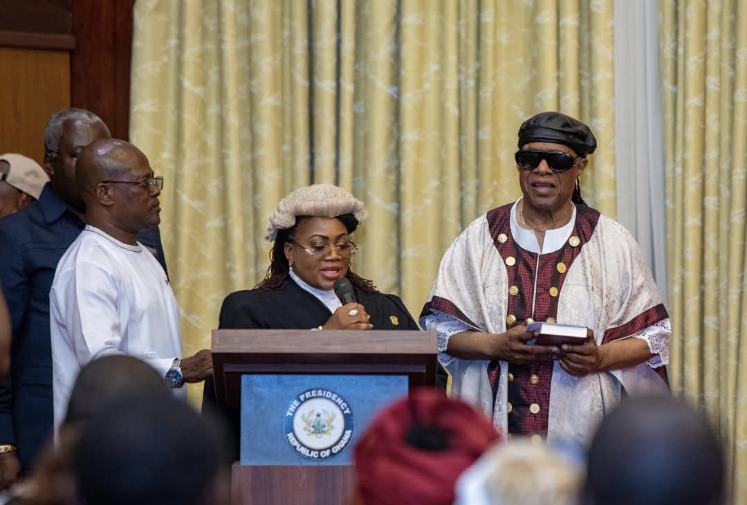 Legendary musician, Stevie Wonder receiving Ghanaian citizenship on his 74th birthday