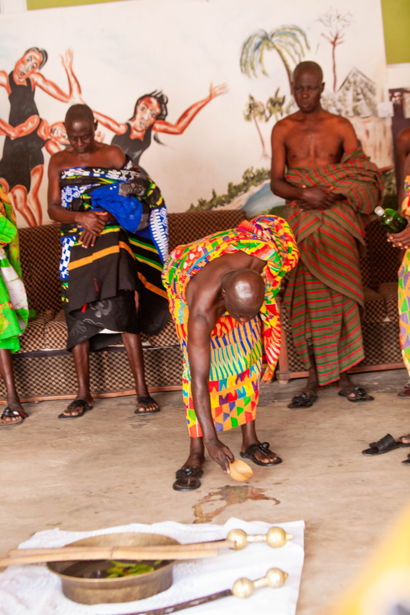 Figure 1: Pouring of libations is a time-honored tradition that done to acknowledge African ancestors
