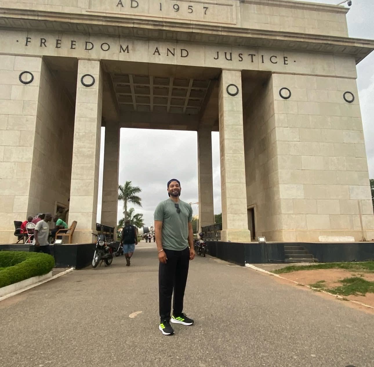 Figure 1: Jussie Smollett at the Independence Square in Ghana