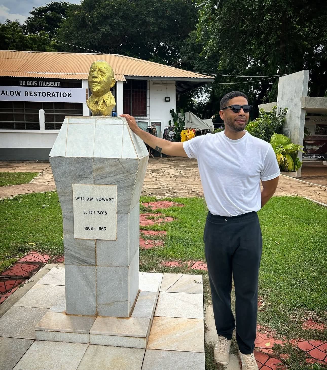 Figure 2: Jussie Smollett at the Dr. W.E.B. Du Bois Centre in Ghana