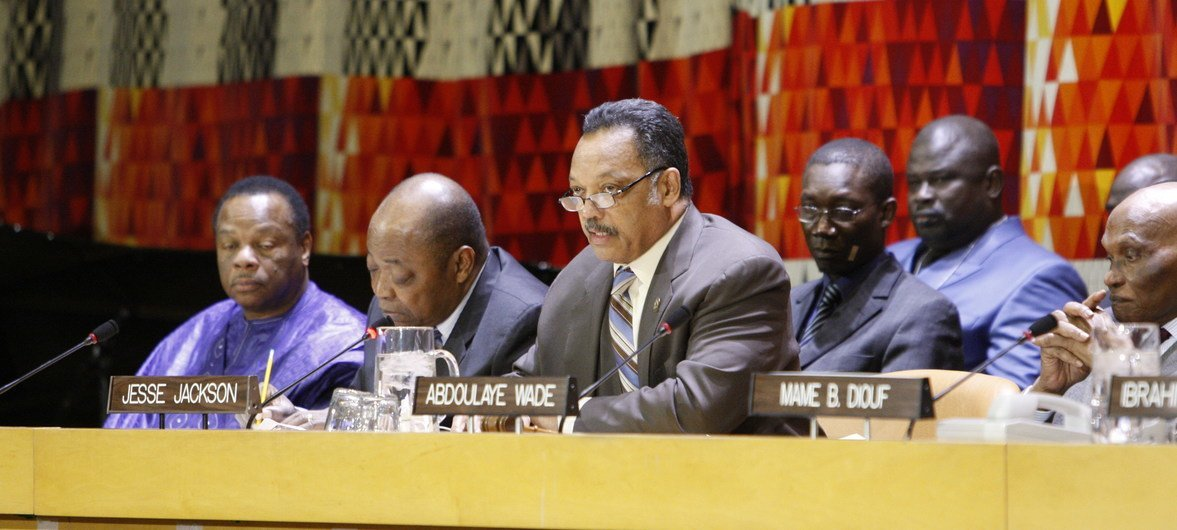 Figure 2: Rev. Jesse Jackson, as U.S. Special Envoy to Africa, addressed several gatherings over the years to champion solidarity with Africa